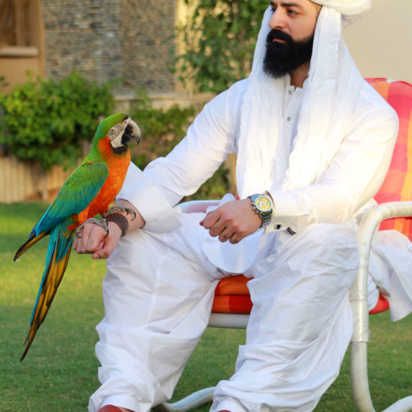 Baloch Sardar wearing white ghair wali shalwar