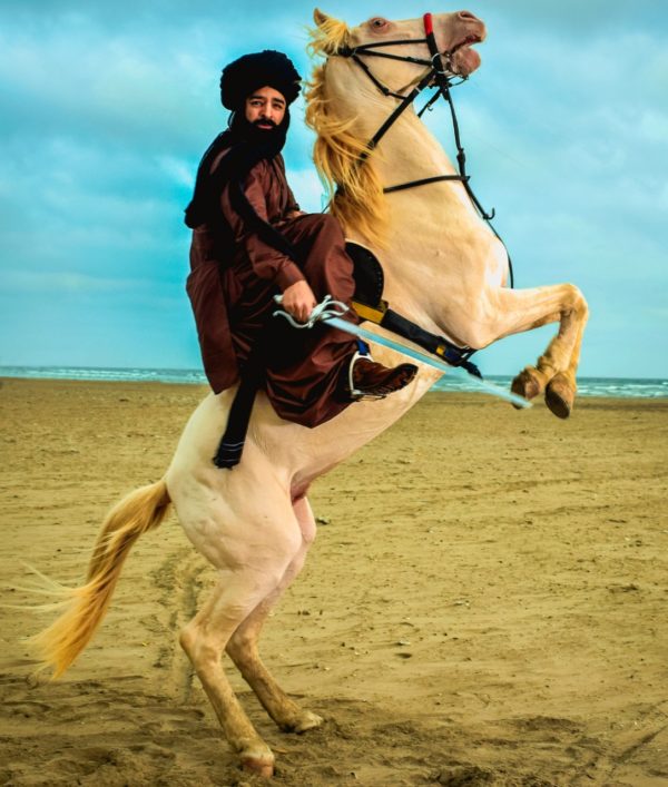 baloch warrior riding horse