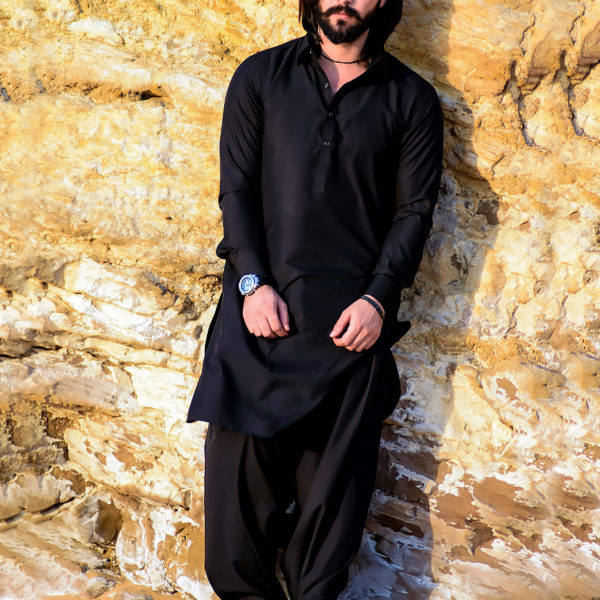 black and gold salwar kameez mens