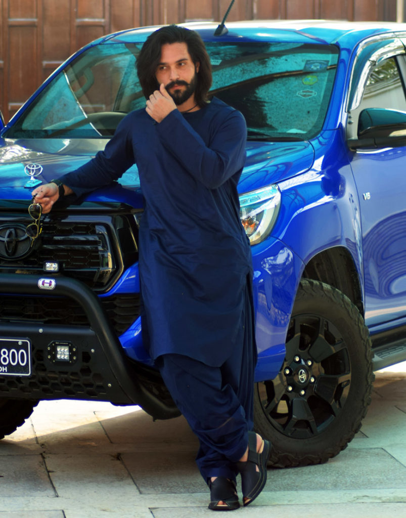 Shahbazi Gala - Royal Pashtun Kameez Shalwar Suit - JHONUM